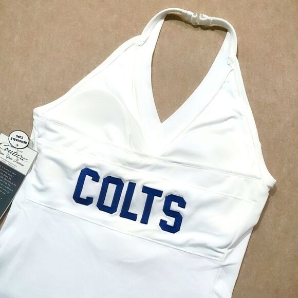 NFL All Sport Couture Indianapolis Colts V-Neck Halter Top -A - Picture 4 of 9